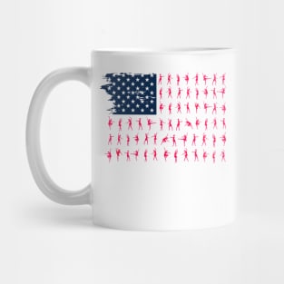 Ballet Flag July 4th Mug